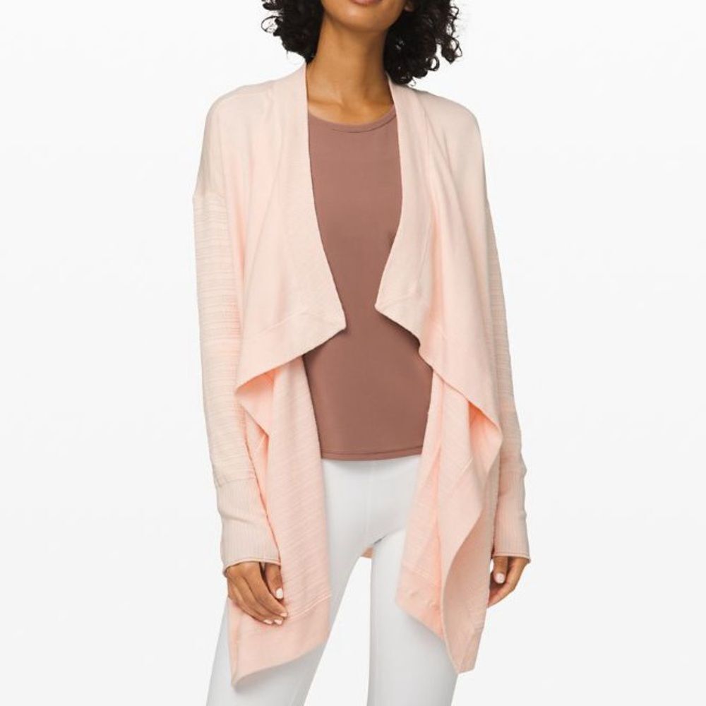 Lululemon Chantilly Find Your Calm Wrap Sweater Size 8
